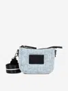 Marc Jacobs Boys Jacquard Monogram Denim Crossbody Bag In Blue