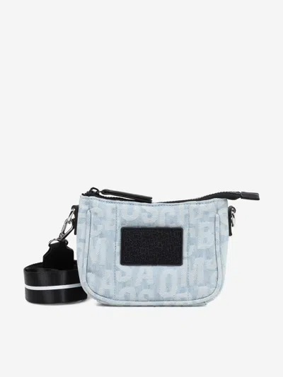Marc Jacobs Kids'  Boys Jacquard Monogram Denim Crossbody Bag In Blue