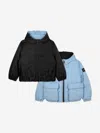 Marc Jacobs Boys Reversible Puffer Jacket In Blue