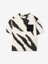 Marc Jacobs Boys Zebra Print T-shirt In White
