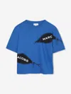 Marc Jacobs Boys Zipped Print T-shirt In Blue