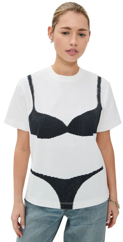 MARC JACOBS BRA BOX TEE WHITE