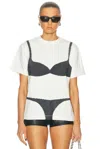 Marc Jacobs Womens Bra Graphic Boxy-fit Short-sleeve Cotton-jersey T-shirt White In White