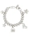 Marc Jacobs Bracciale A Catena The Mini Icon Charm In Metallic