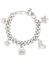 Marc Jacobs Bracciale A Catena The Mini Icon Charm In Silver