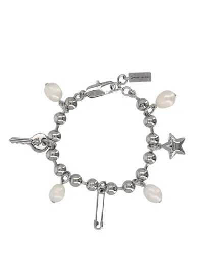 Marc Jacobs The Punk Beauty Charm Bracelet In Metallic