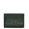 Marc Jacobs Branded Leather Card Case In Green