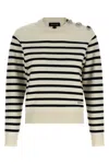 Marc Jacobs Breton Stripe Sweater In Neutral