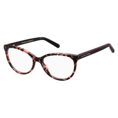 Marc Jacobs Brown Acetate Frames In Red