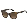 Marc Jacobs Brown Acetate Sunglasses In Brown