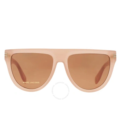 Marc Jacobs Brown Browline Ladies Sunglasses Mj 1069/s 0fwm/70 55 In Brown / Nude