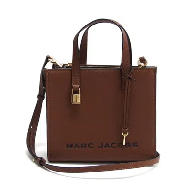 Pre-owned Marc Jacobs Brown Dark Brown Leather Handbag Shoulder Bag Tote Bag ()