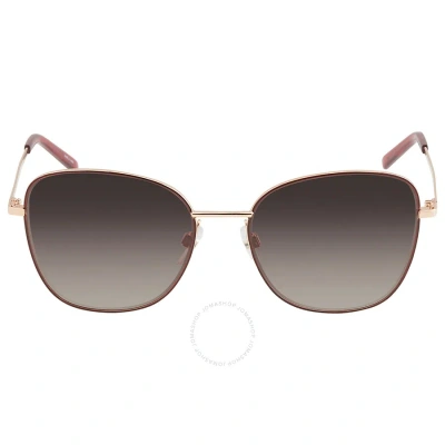 Marc Jacobs Brown Gradient Butterfly Ladies Sunglasses Marc 409/s 0ddb/ha 54 In Brown / Copper / Gold