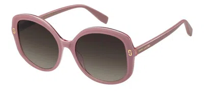 Marc Jacobs Brown Gradient Butterfly Ladies Sunglasses Mj 1119/s 035j/ha 56 In Pink