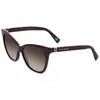 Marc Jacobs Brown Gradient Cat Eye Ladies Sunglasses Marc 336/s 00t7/ha 56 In Brown/purple
