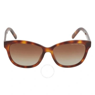 Marc Jacobs Brown Gradient Cat Eye Ladies Sunglasses Marc 529/s 02ik/la 55 In Brown / Gold