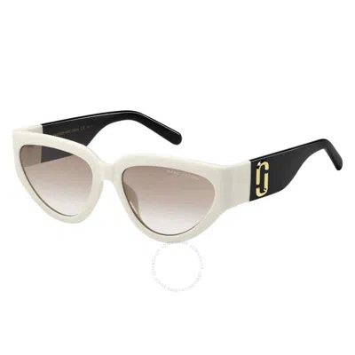 Marc Jacobs Brown Gradient Cat Eye Ladies Sunglasses Marc 645/s 0ccp/ha 57