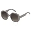Marc Jacobs Brown Gradient Geometric Ladies Sunglasses Marc 659/s 0kb7/ha 53