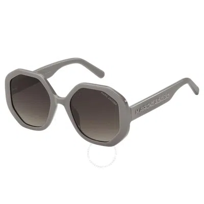 Marc Jacobs Brown Gradient Geometric Ladies Sunglasses Marc 659/s 0kb7/ha 53
