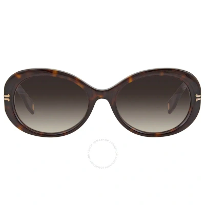 Marc Jacobs Brown Gradient Oval Ladies Sunglasses Mj 1013/s 0wr9/ha 56