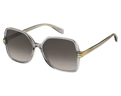 Marc Jacobs Brown Gradient Shield Sunglasses Mj 1105/s 0yql/ha 57 In Gray