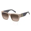 Marc Jacobs Brown Gradient Square Ladies Sunglasses Marc 646/s 0690/ha 57