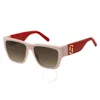 Marc Jacobs Brown Gradient Square Ladies Sunglasses Marc 646/s 0c48/ha 57