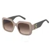 Marc Jacobs Brown Gradient Square Ladies Sunglasses Marc 647/s 0690/ha 53