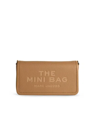 Marc Jacobs Small Leather Shoulder Bag In Burgundy