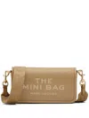 Marc Jacobs Brown Leather Shoulder Bag With Textured Finish In Neutral