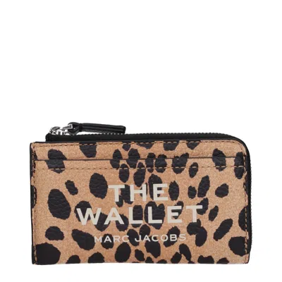 Marc Jacobs Brown Leather Wallets In Neutral
