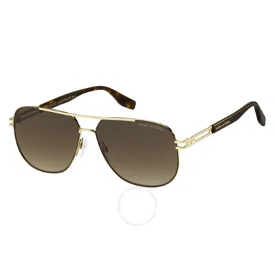 Marc Jacobs Brown Pilot Men's Sunglasses Marc 633/s 001q/ha 60 In Green