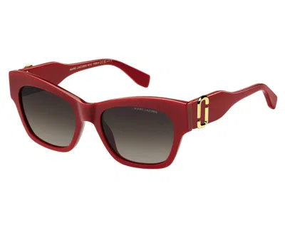 Marc Jacobs Brown Shaded Cat Eye Ladies Sunglasses Marc 762/s 0c9a/ha 54 In Red