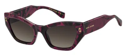 Marc Jacobs Brown Shaded Cat Eye Ladies Sunglasses Mj 1117/s 0i34/ha 54 In Pink