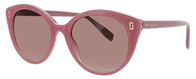 Marc Jacobs Brown Shaded Oval Ladies Sunglasses Mj 1120/s 035j/ha 53 In Pink