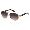 Marc Jacobs Brown Shaded Pilot Ladies Sunglasses Marc 699/s 006j/ha 60