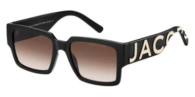 Marc Jacobs Brown Shaded Square Unisex Sunglasses Marc 739/s 080s/ha 54 In ["brown","black"]