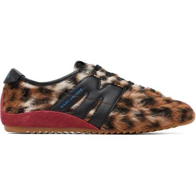 Marc Jacobs Brown 'the 400 Bleecker Runner' Sneakers In Animal Print
