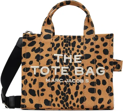 Marc Jacobs Brown 'the Cheetah Canvas Small' Tote In 002 Black Multi