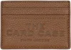 Marc Jacobs Brown 'the Leather Card Case' Card Holder In 212 Argan Oil