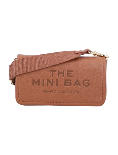 MARC JACOBS BROWN THE LEATHER MINI BAG