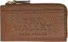 Marc Jacobs Brown 'the Leather Top Zip Multi' Wallet In 212 Argan Oil