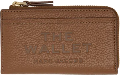 Marc Jacobs Brown 'the Leather Top Zip Multi' Wallet In 212 Argan Oil