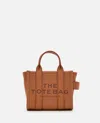 Marc Jacobs Leather The Mini Traveler Tote Bag In Brown