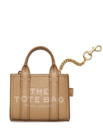 Marc Jacobs Brown The Nano Tote Charm In Blue