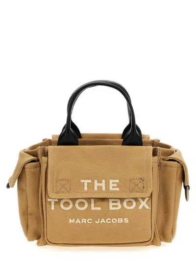 MARC JACOBS BROWN THE TOOL BOX CROSSBODY BAG