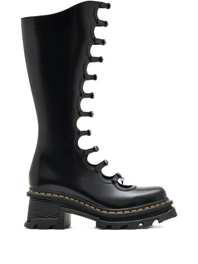 Marc Jacobs Buckle-detail Cut-out Boots In Black