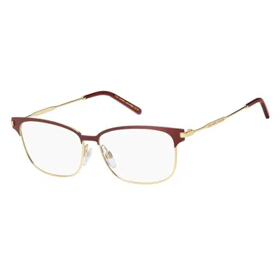 Marc Jacobs Burgundy Metal Frames In Brown