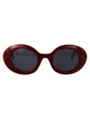 Marc Jacobs Burgundy Red Acetate Sunglasses In Burgundy