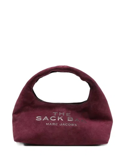 MARC JACOBS BURGUNDY SUEDE 'MINI SACK BAG' MARC JACOBS